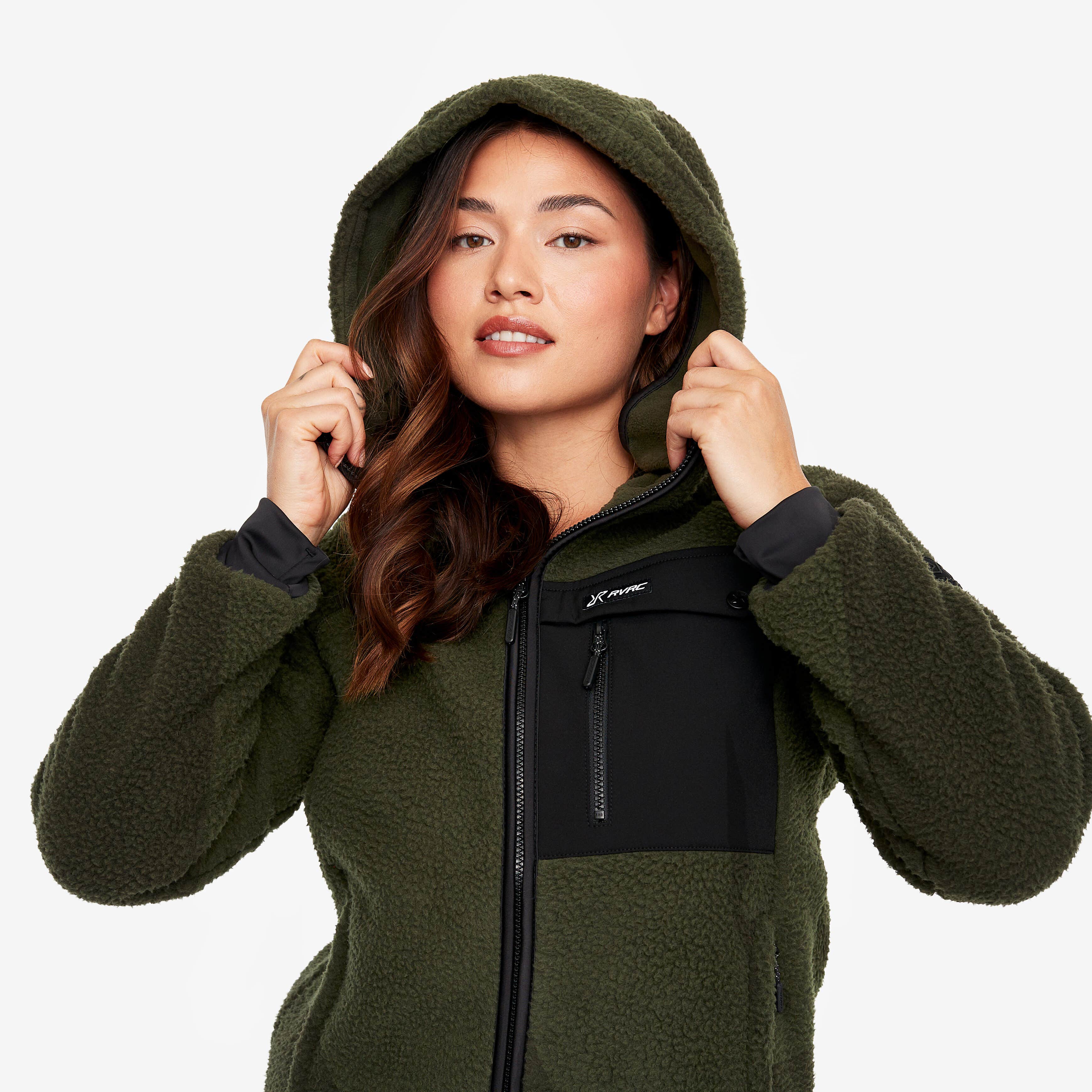 Sherpa Hoodie Femme Forest Night
