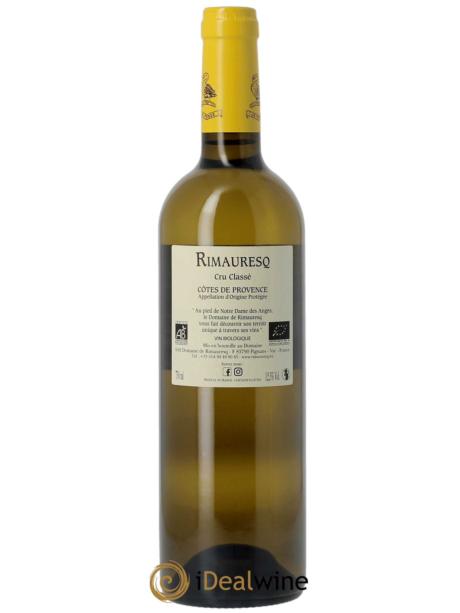 Côtes de Provence Rimauresq Classique de Rimauresq  2022 - Lot de 1 Bouteille