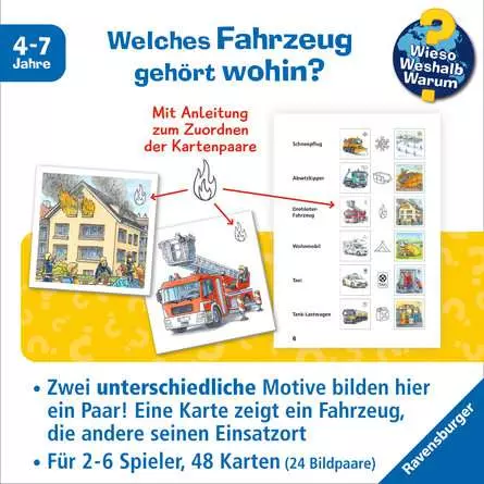 Wieso? Weshalb? Warum? Fahrzeuge memory® - Reisespiel ab 4 Jahren