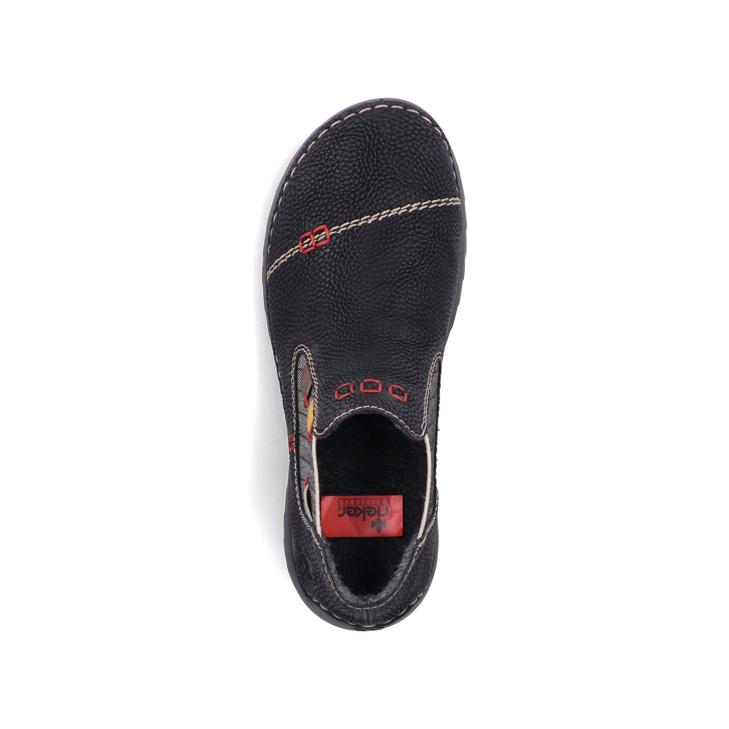 Rieker Damen Chelsea Boots asphaltschwarz-multi