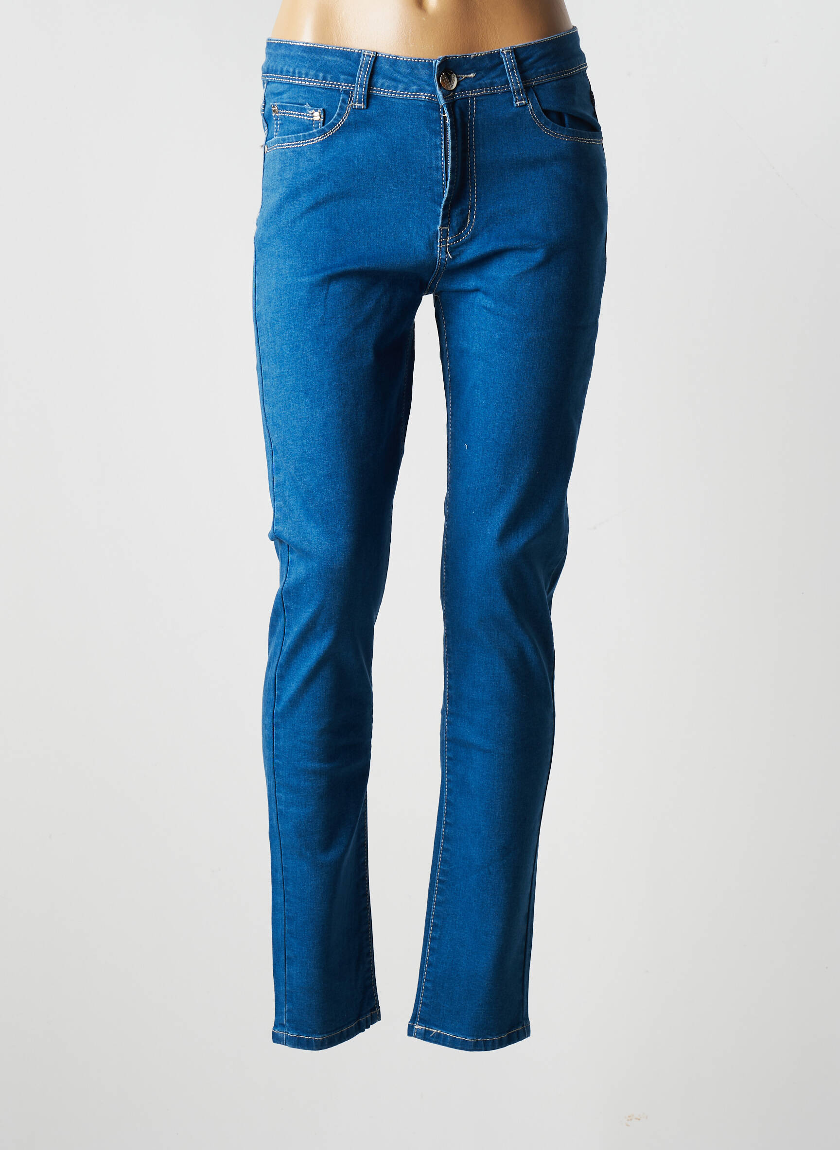 X Max Jeans Coupe Slim Femme couleur bleu