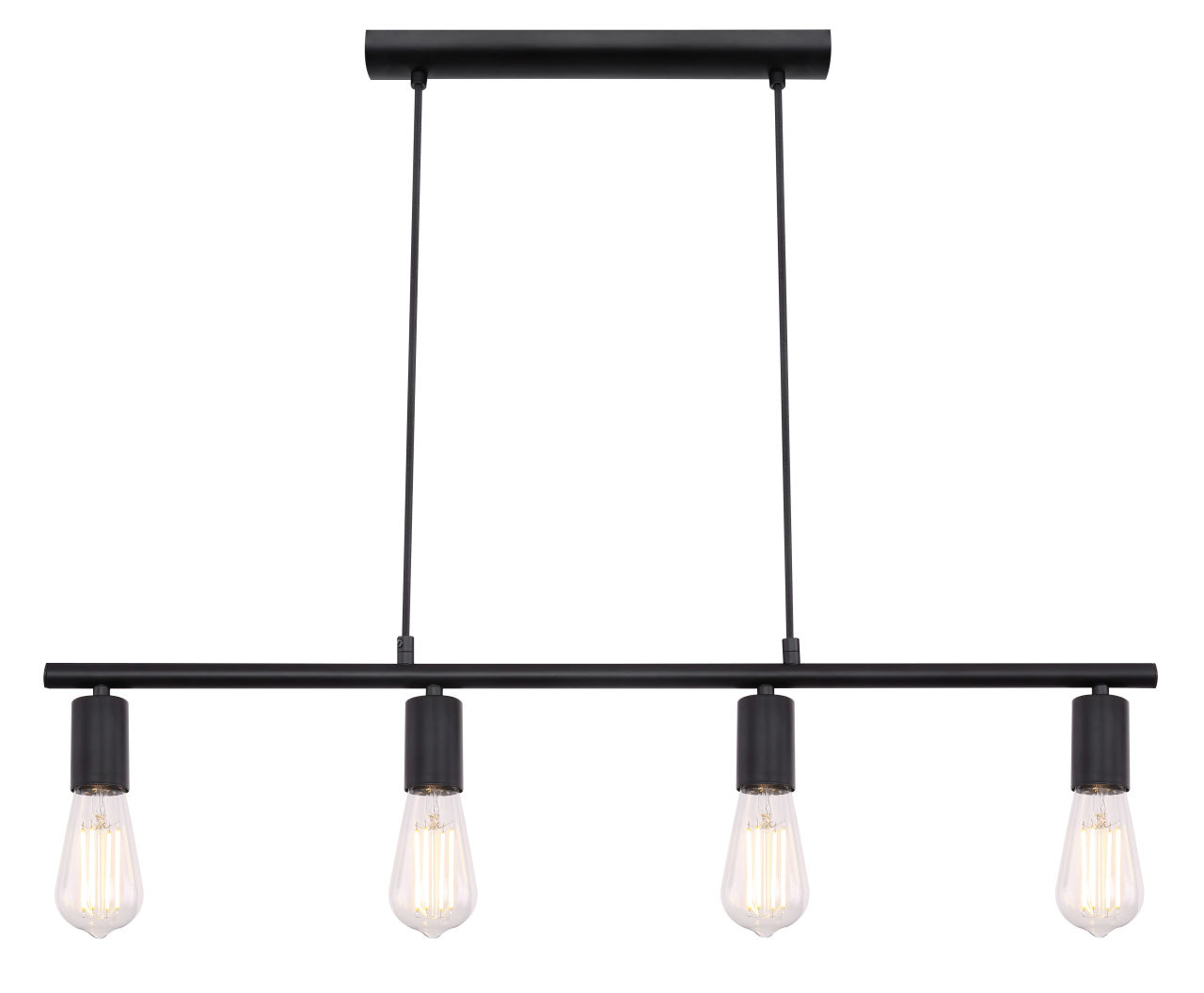 Globo Lighting - MARTHA - Hängeleuchte Metall schwarz, 4x E27