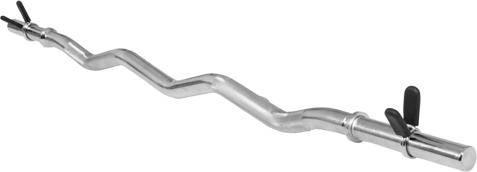GORILLA SPORTS Curlstange SZ Curlstange in Chrom 120 cm Federverschluss, Chrom, Stahl, 120 cm (3-tlg)