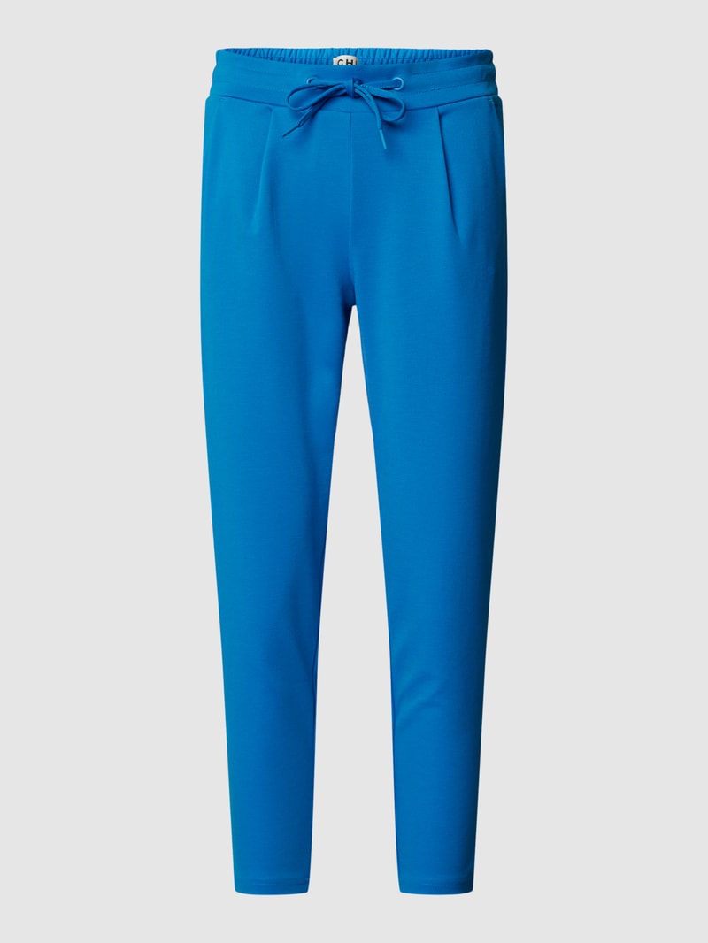 Stoffhose mit Eingrifftaschen in blau