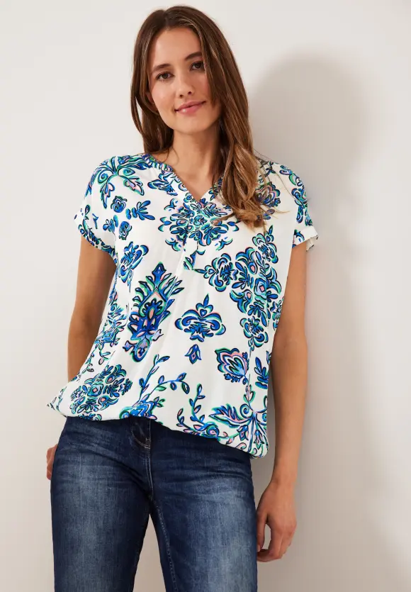 CECIL Ornament Print Bluse