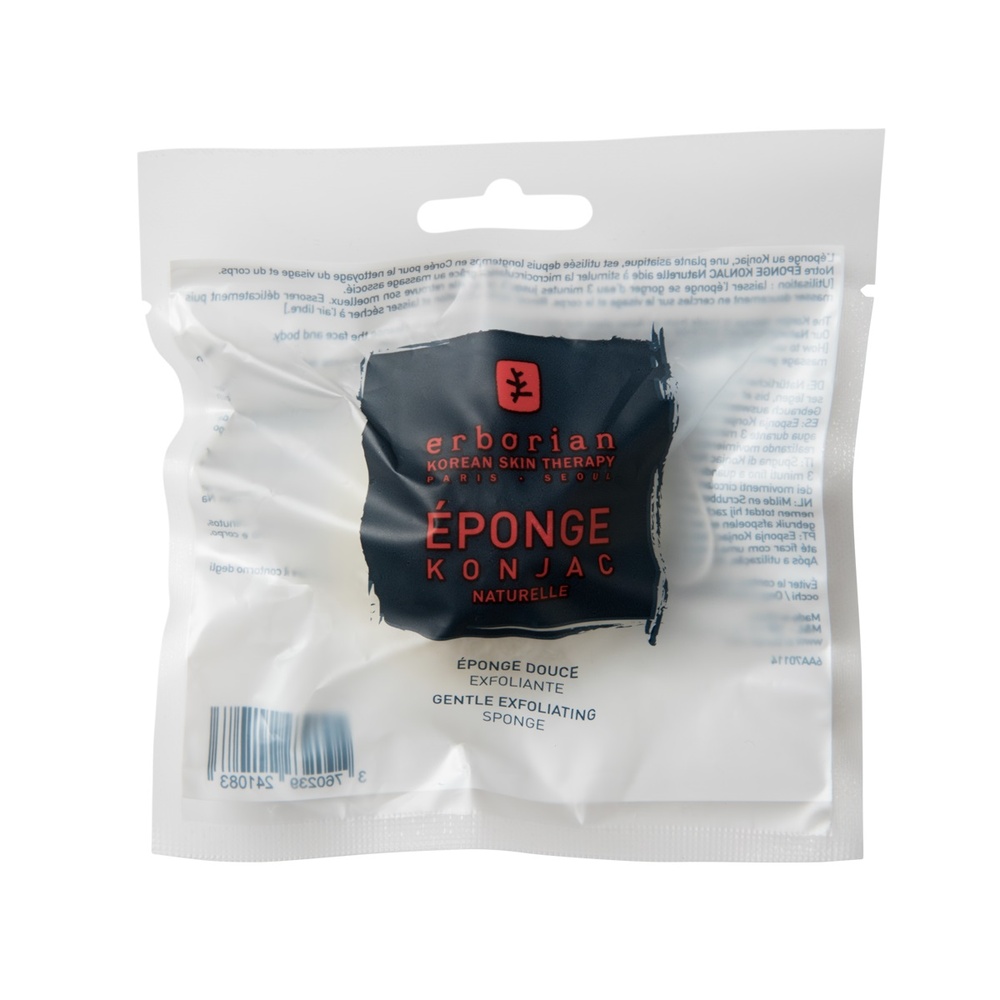 Erborian Éponge Konjac Naturelle Éponge Douce Exfoliante