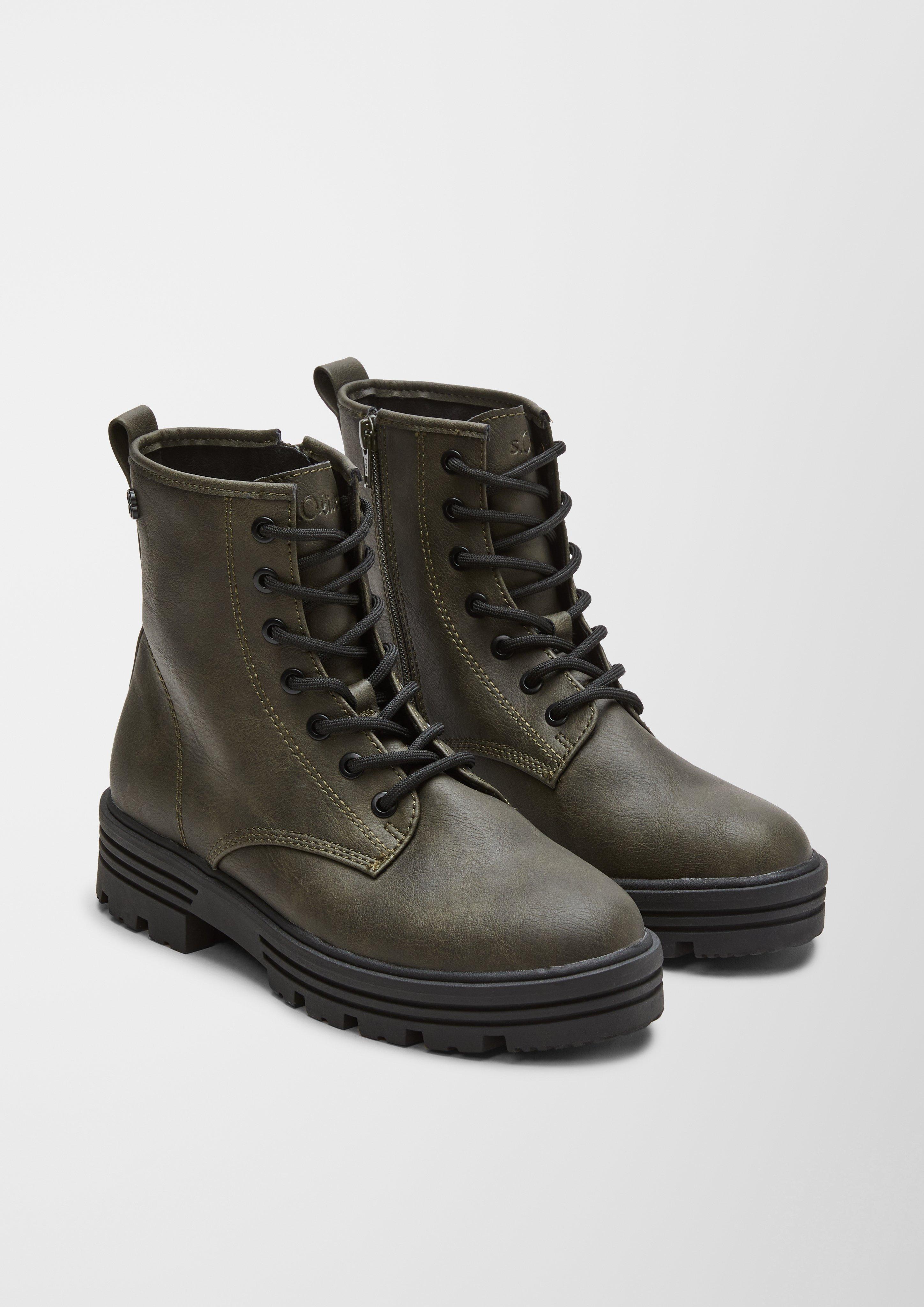 Schnürstiefel aus Kunstleder  6006494-701