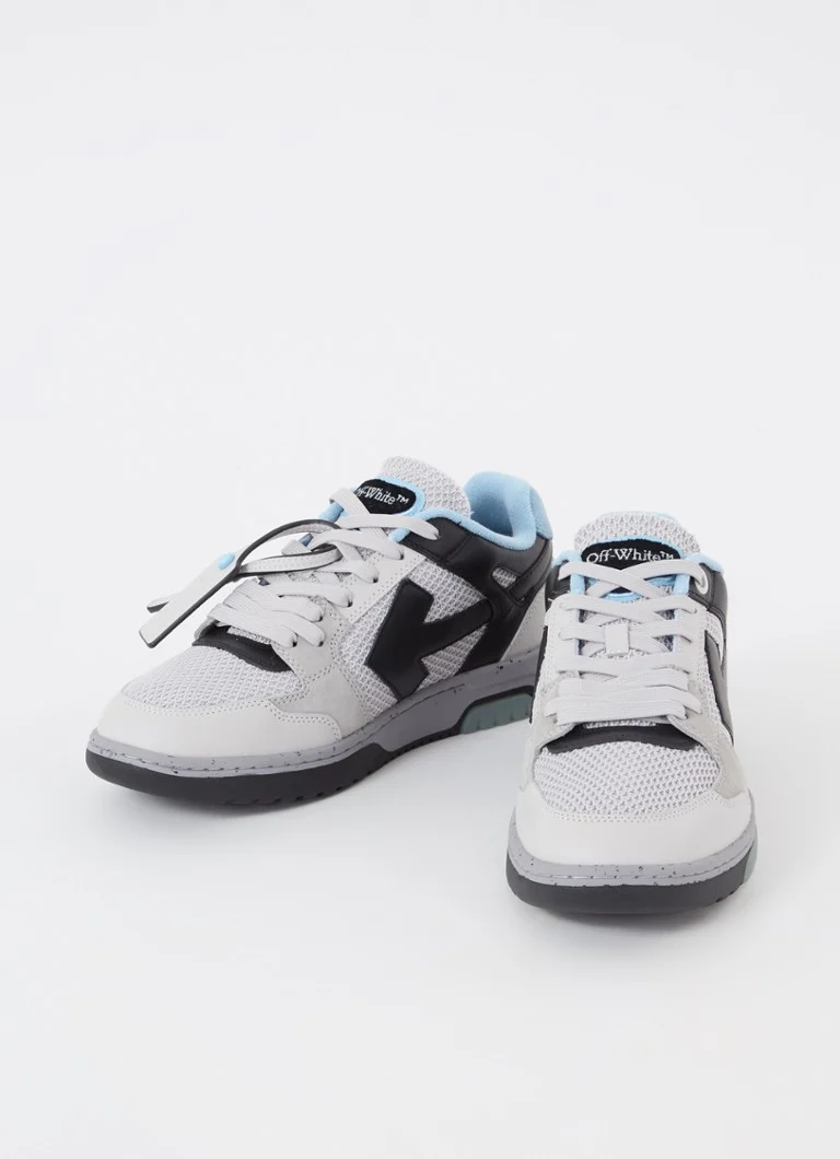 Sneakersy Off-White Slim Out Of Office z detalami ze zamszu