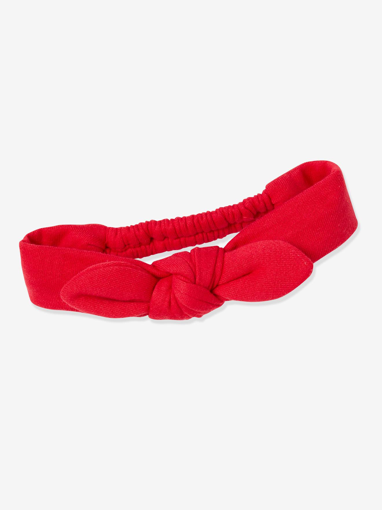 Robe de fêtes effet 2 en 1 et son bandeau bébé rouge brique