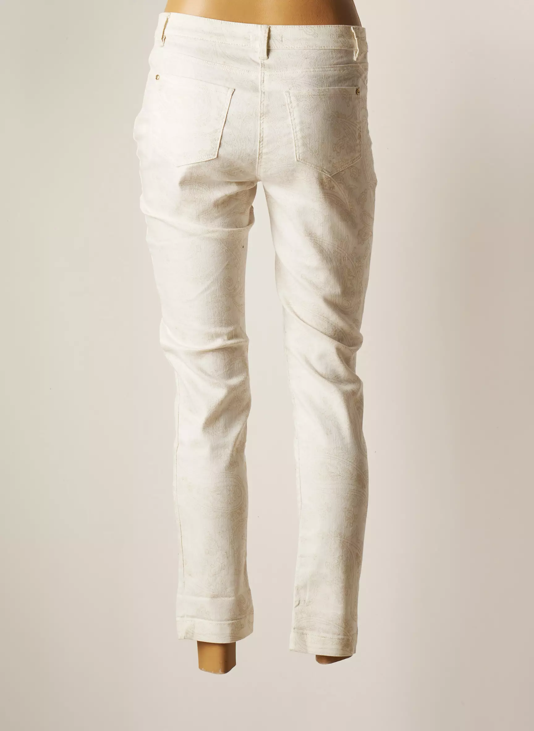 Breal Pantalons Slim Femme couleur beige