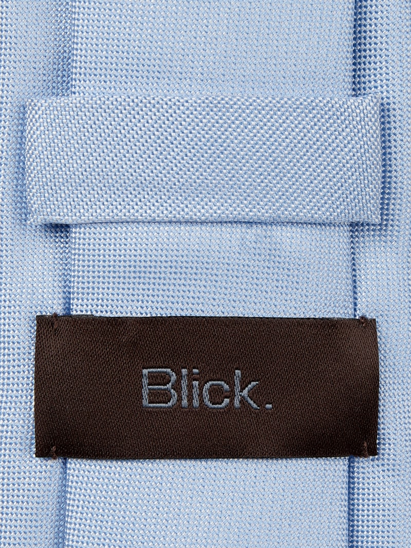 Krawatte aus reiner Seide (6,5 cm) in bleu