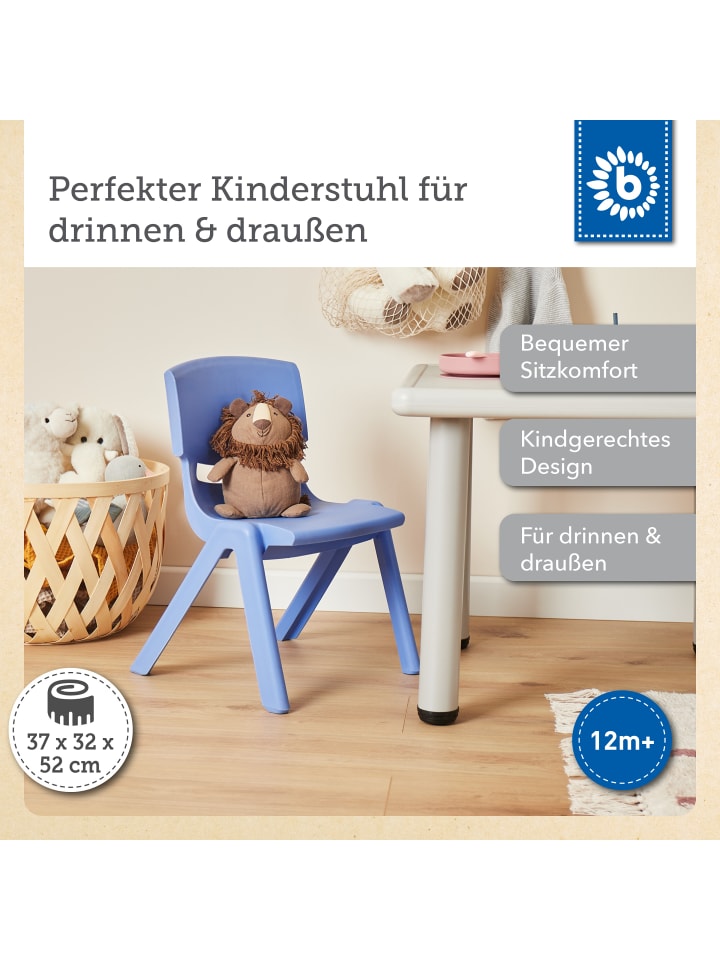 Bieco Spielwaren Kinderstuhl bis 80 kg belastbar in Blau günstig kaufen onesize