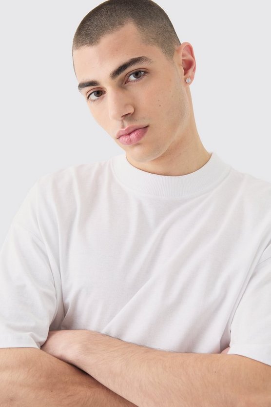 Oversize T-Shirt mit Homme Disco Print