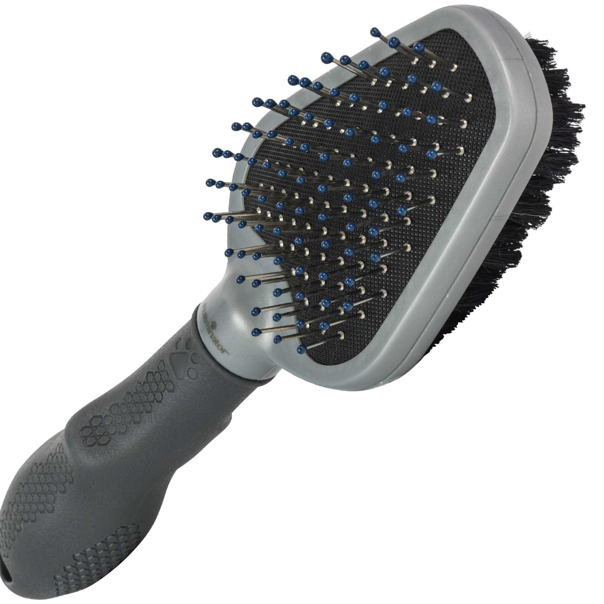 FURminator Fellbürste Furminator® Doppelbürste, 2in1 Fell- und Hautpflegebürste