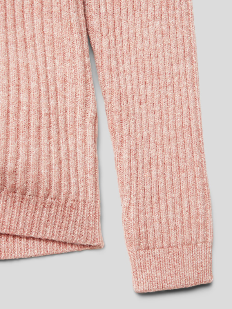 Strickjacke aus Viskose-Mix Modell 'KATIA' in altrosa