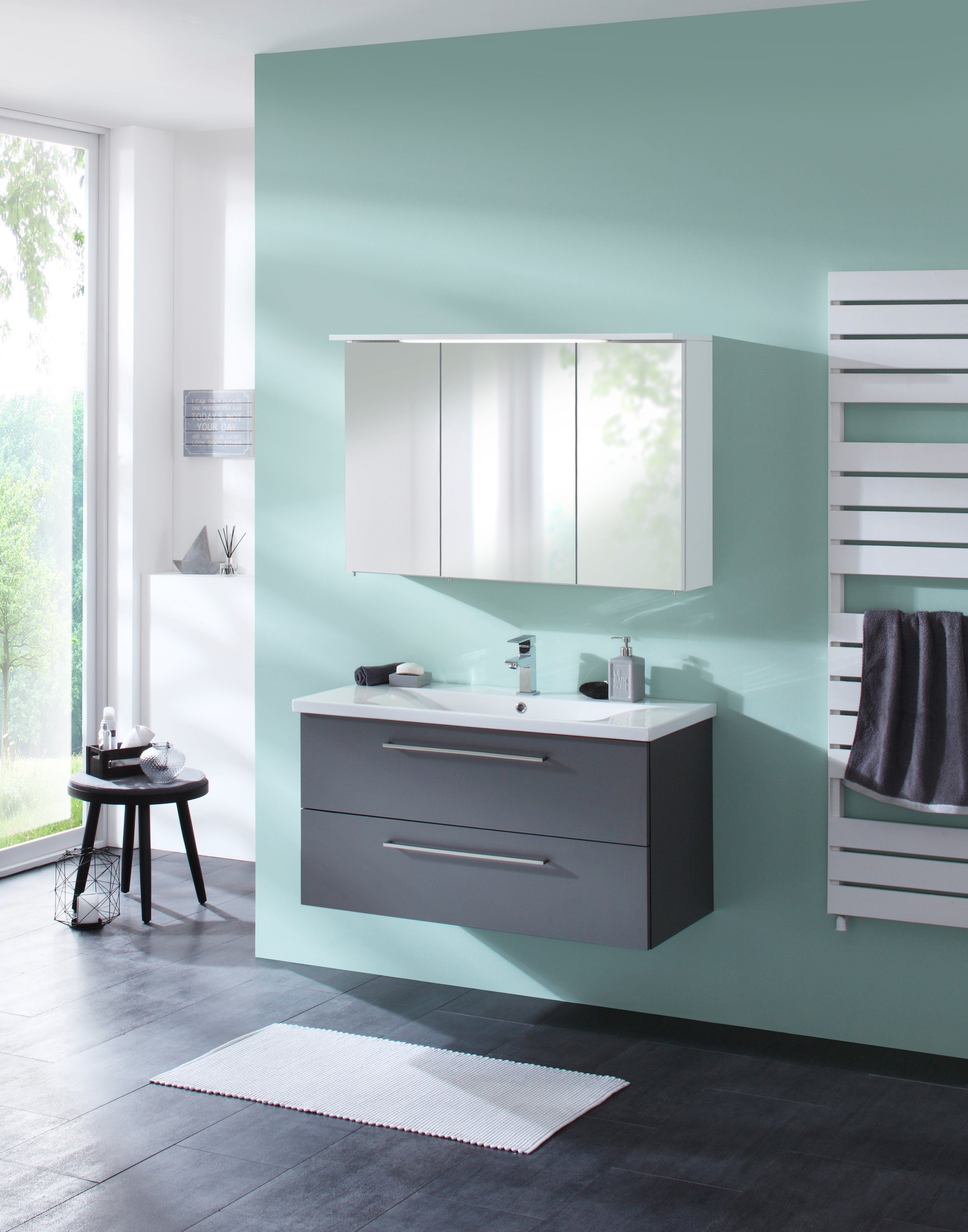 HELD MÖBEL Spiegelschrank Flex Breite 100 cm, mit 3D-Spiegeleffekt