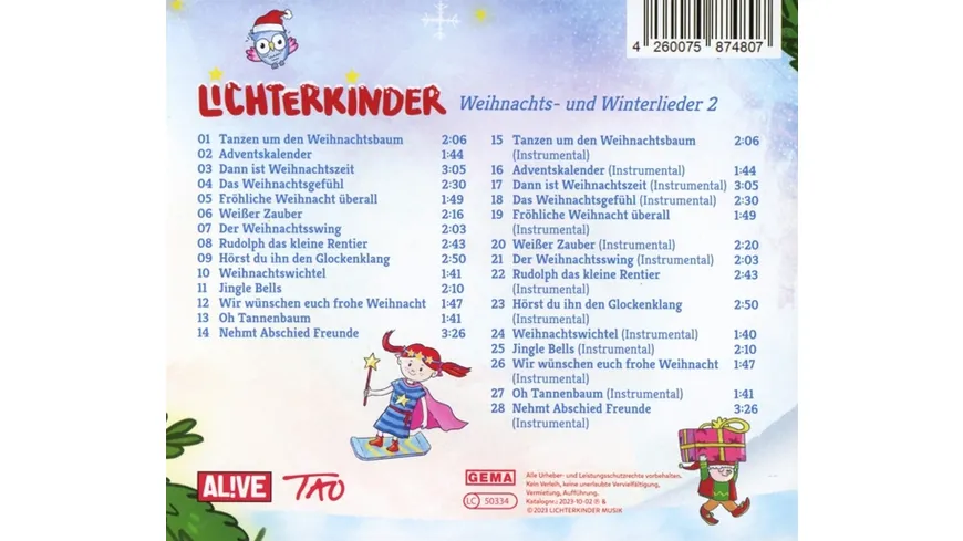 Weihnachts- und Winterlieder 2