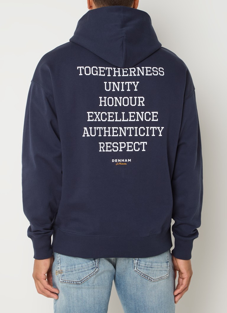 Denham Mantra hoodie with logo and back print