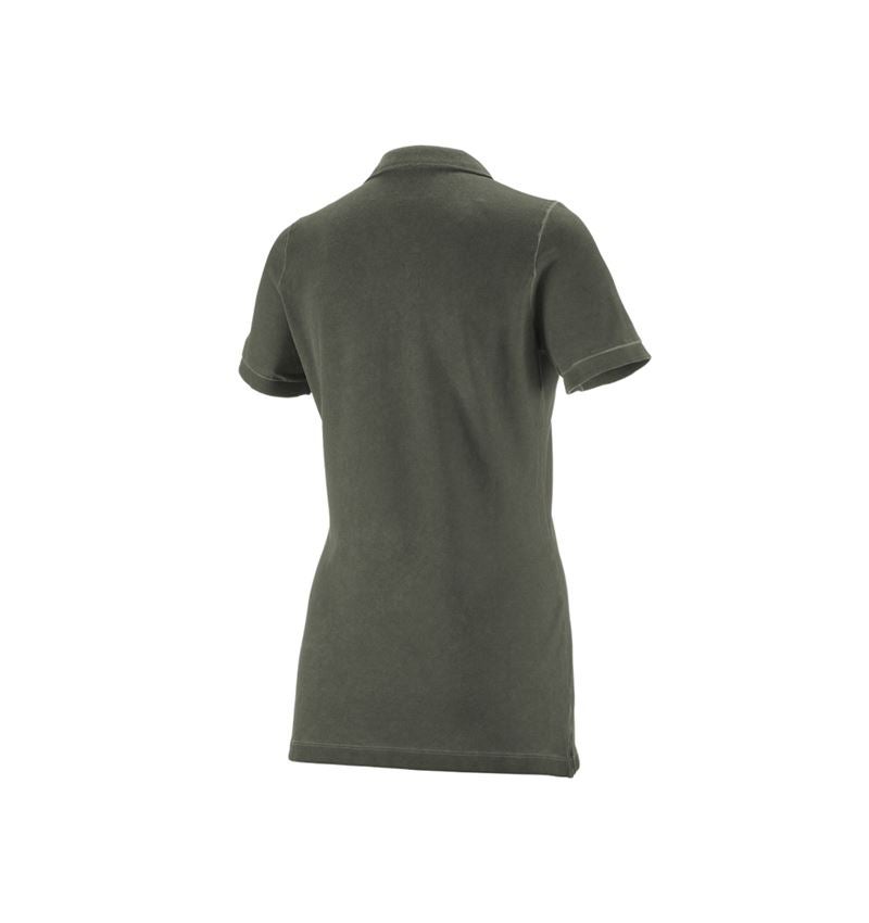 e.s. Polo-Shirt vintage cotton stretch, Damen