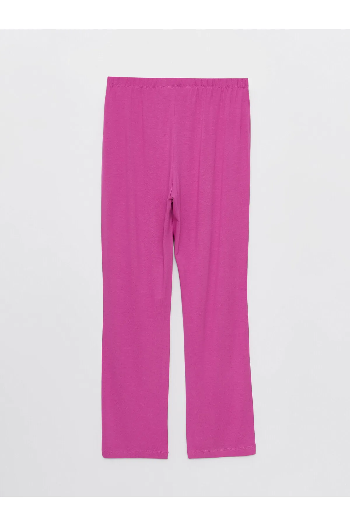 LC Waikiki  Einfarbiges, kurzärmliges Damen-Pyjama-Set mit Rundhalsausschnitt