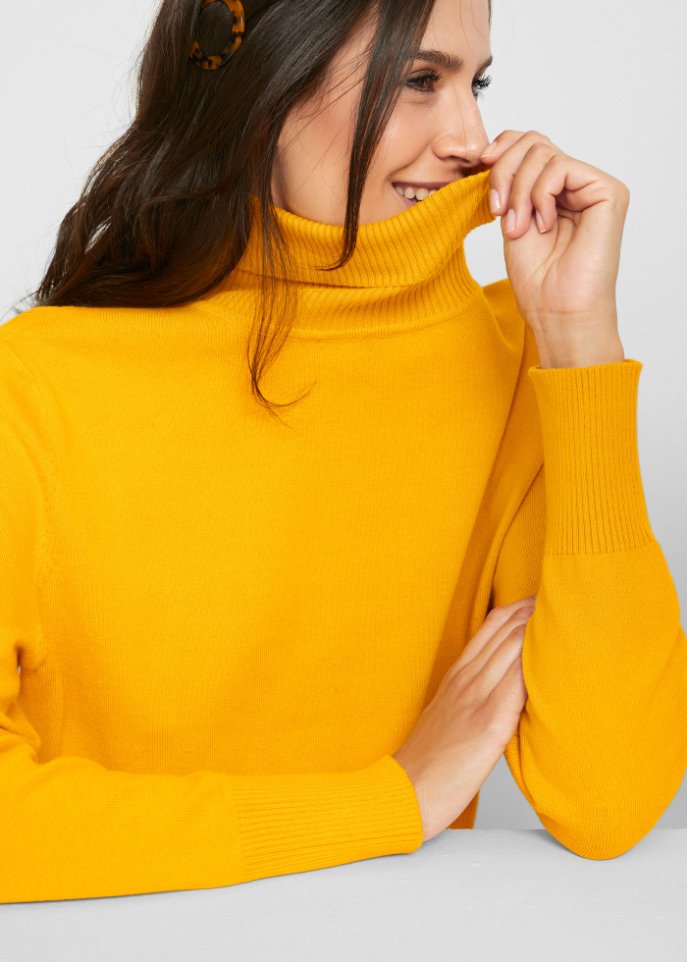 Basic Rollkragenpullover