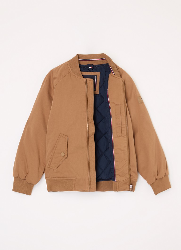 Pikowana kurtka typu bomber Tommy Hilfiger z haftowanym logo.