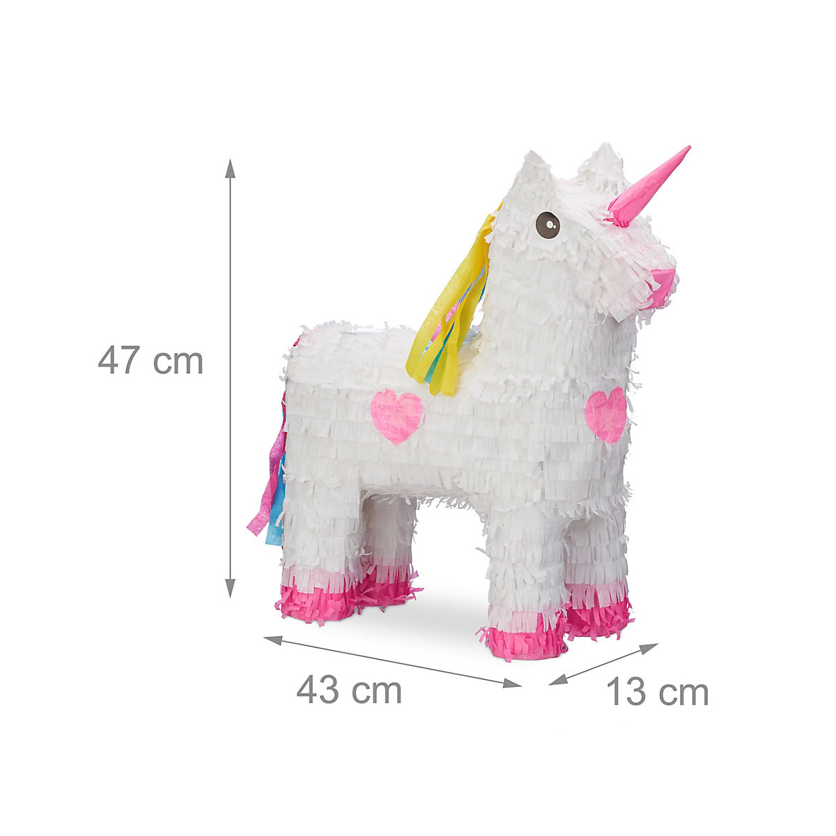 3 x Pinata Einhorn