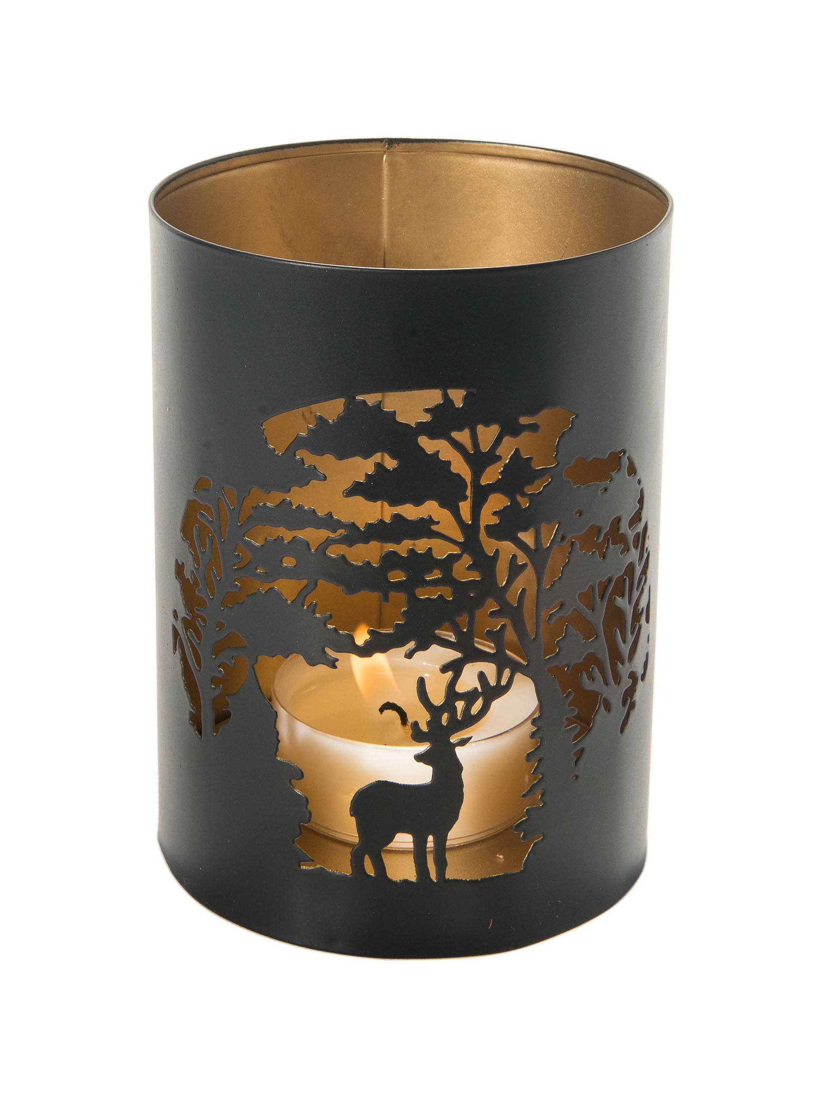 Tirano Windlicht, Black/Gold