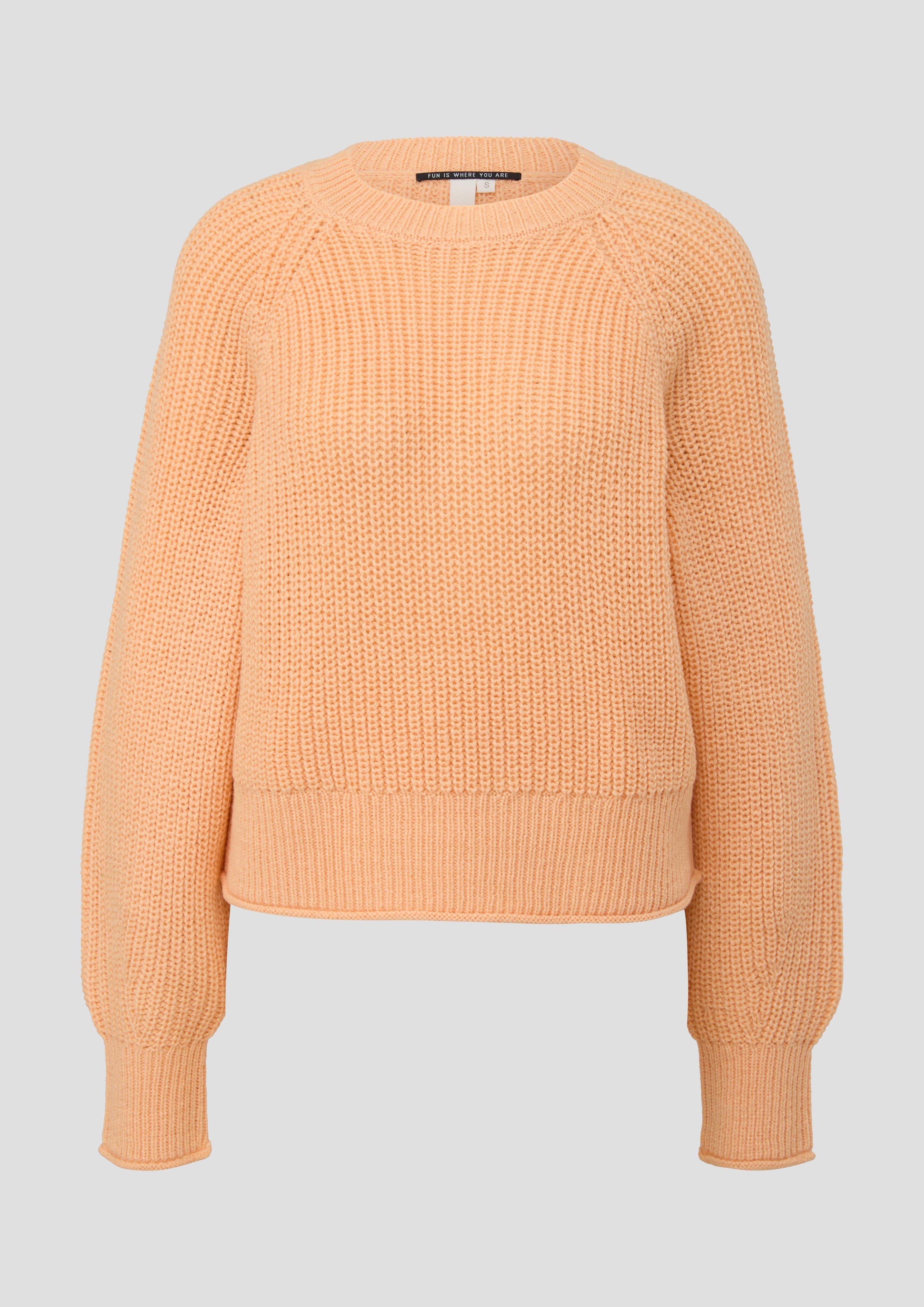 Strickpullover mit Ripp-Elementen  2140585-2101