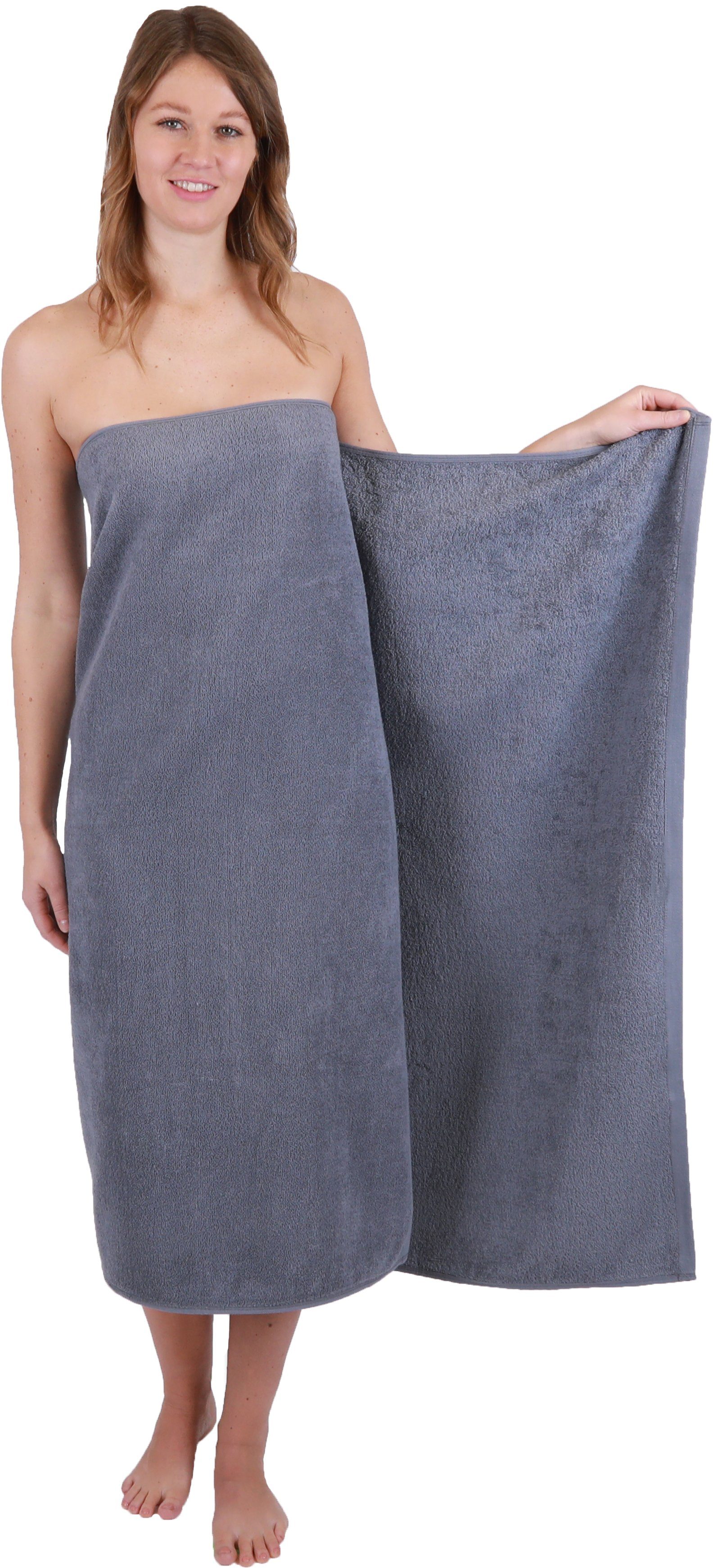 Betz Badetücher 2 tlg. Badetuch Set XXL DRESDEN Größe 100 x 140 cm, 100% Baumwolle (2-St)