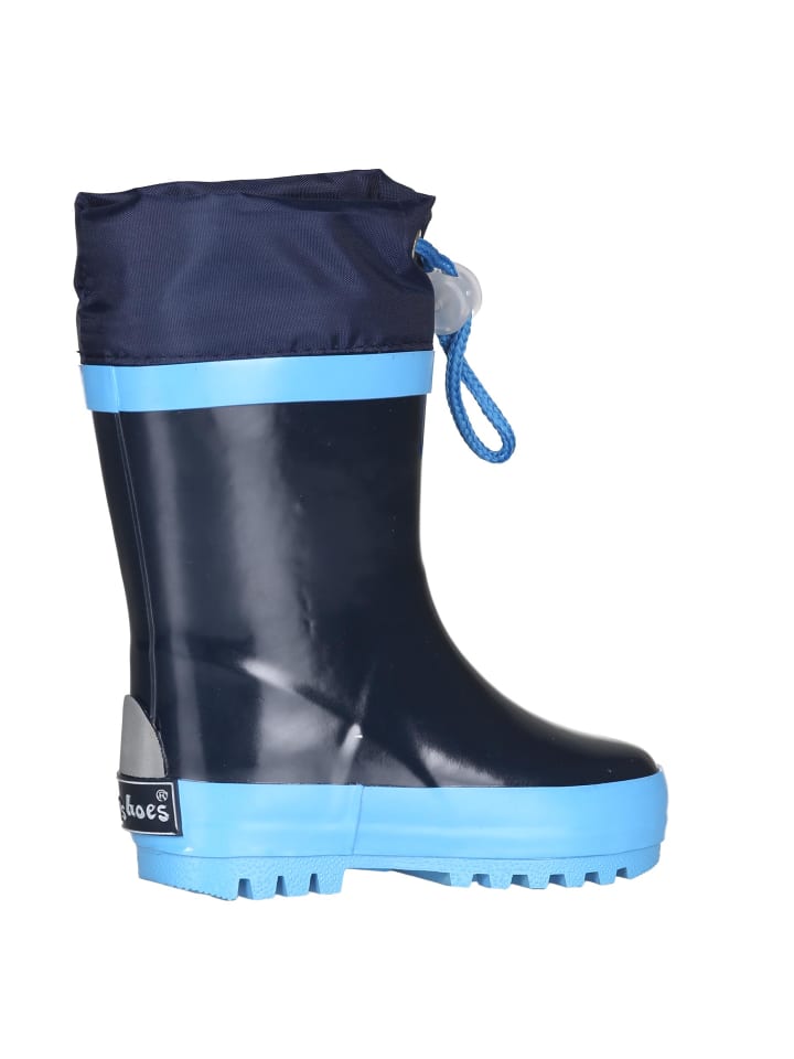 Playshoes Gummistiefel Basic gefüttert in Marine günstig kaufen