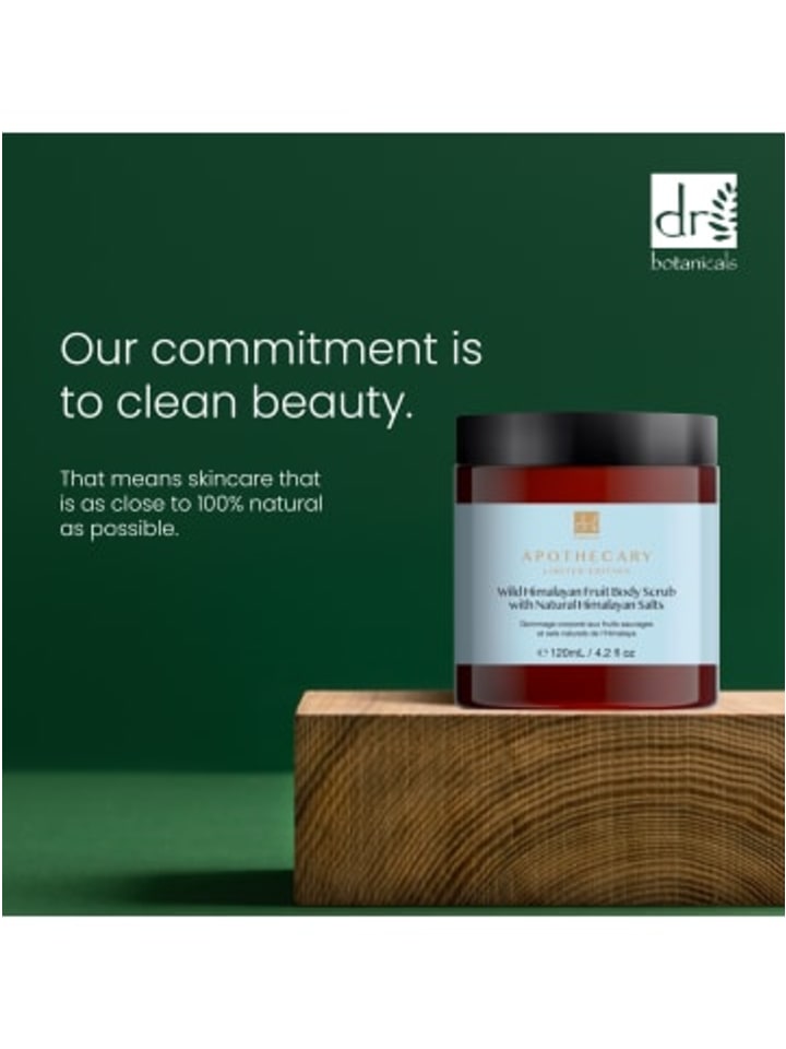 Dr Botanicals Wild Himalayan Fruit Body Scrub mit natürlichen Himalaya-Salzen 120ml günstig kaufen onesize