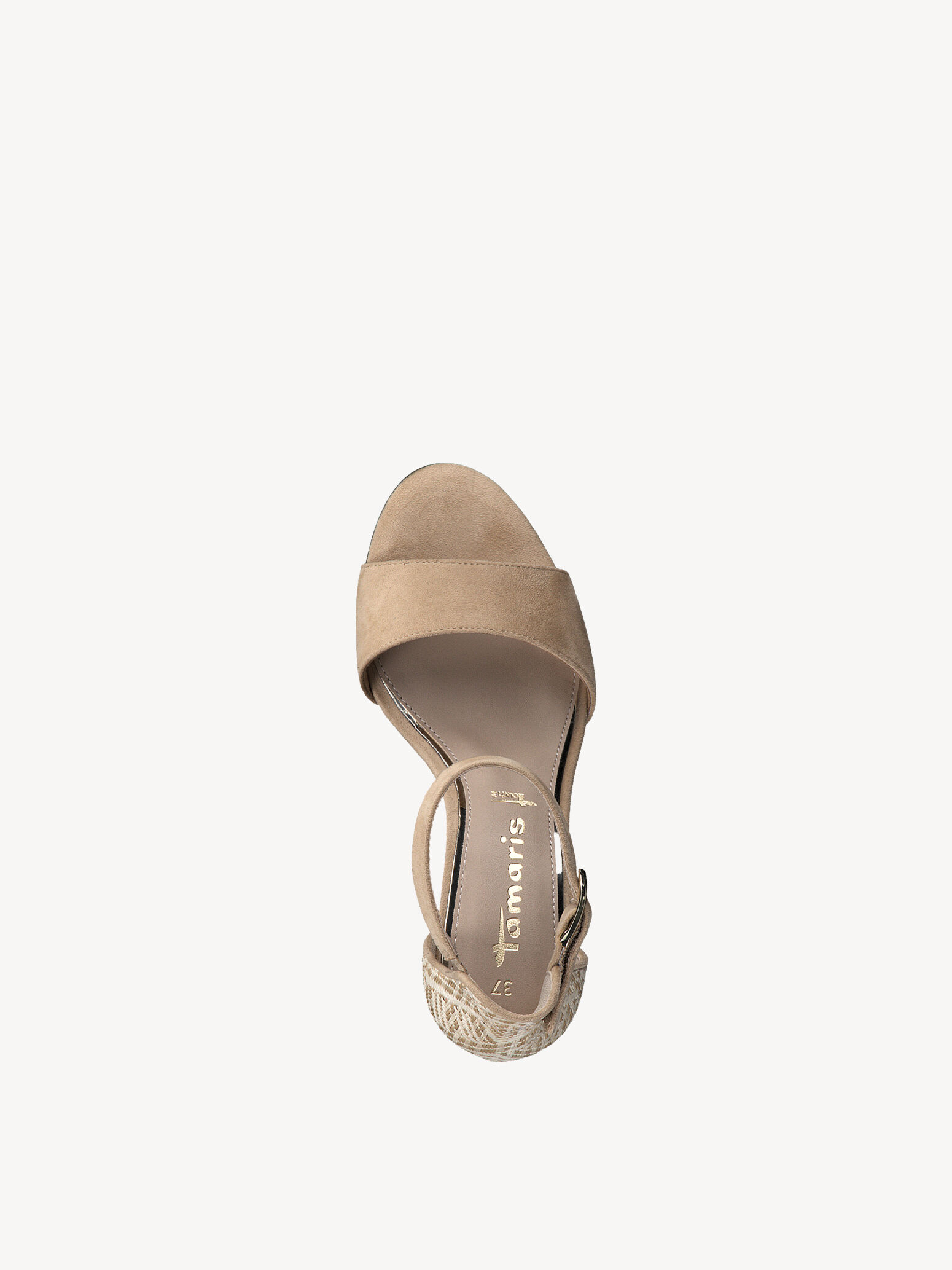 Sandale à talon - beige