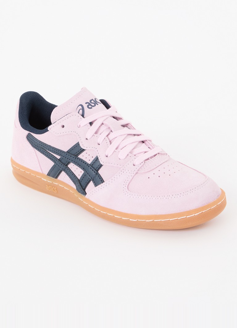 Teniși ASICS x HAY Skyhand OG din piele întoarsă cu detalii din piele