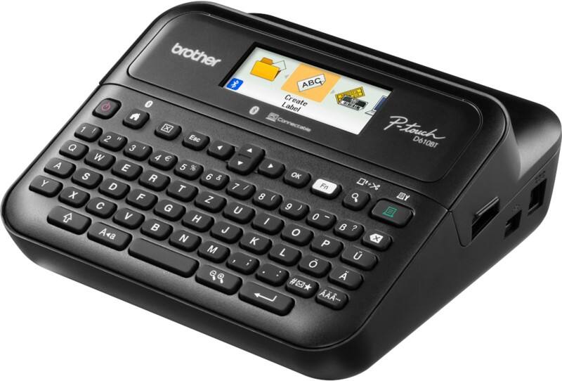 Brother Etikettendrucker PTD610BTVPRG1 QWERTY Schwarz