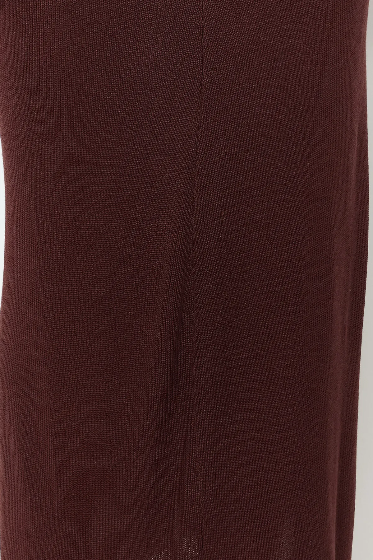 Trendyol Collection  Braunes Maxi-Strick-Basic-Kleid TWOSS20EL1574