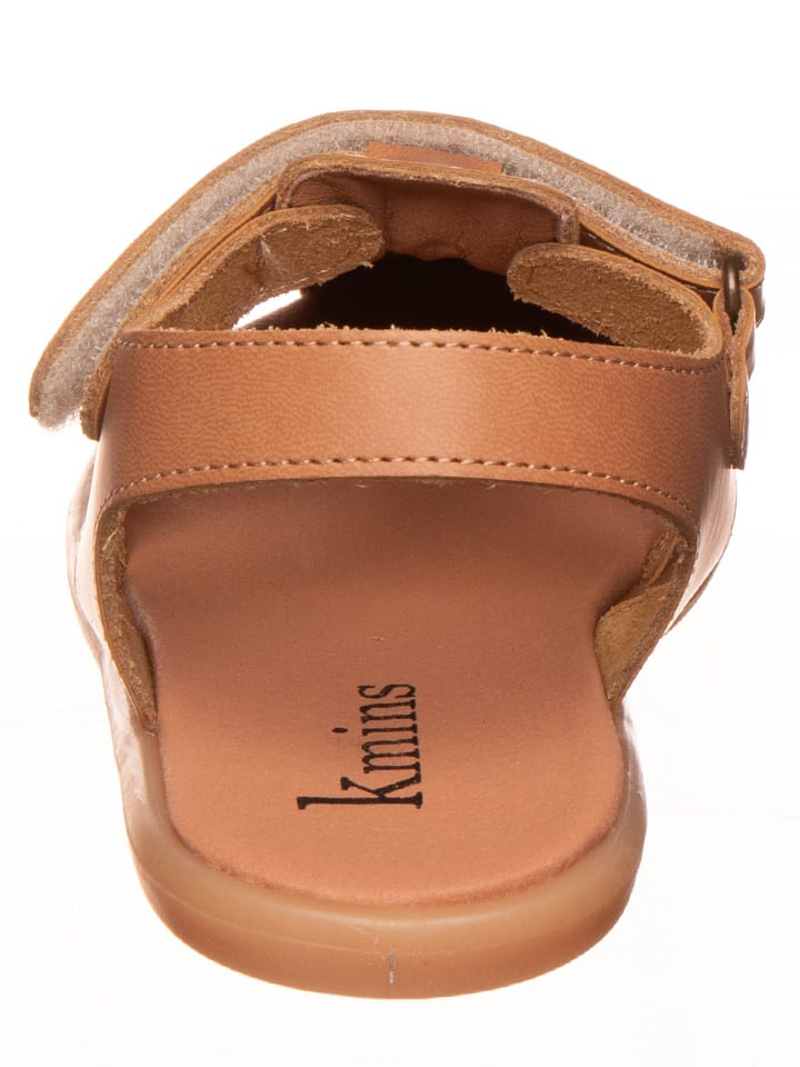 kmins Leder-Sandalen in Hellbraun günstig kaufen