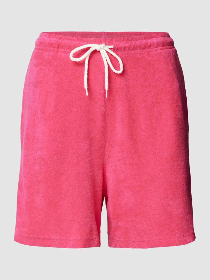 Sweatshorts mit elastischem Bund in pink