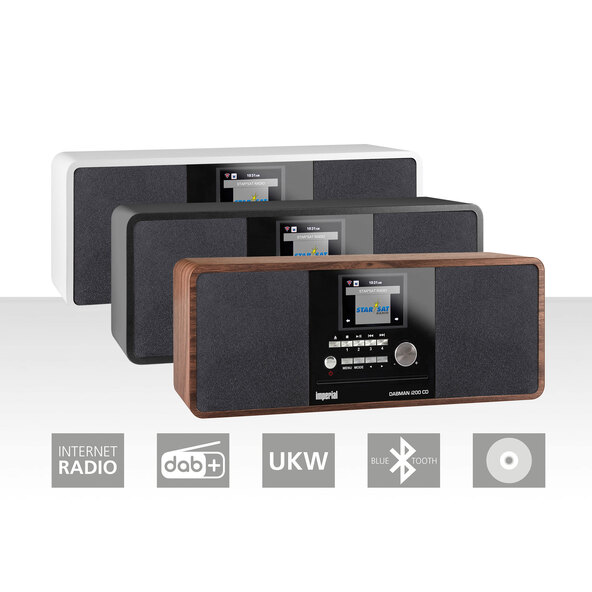 Imperial Internet-Radio DABMAN i200CD DAB+, schwarz
