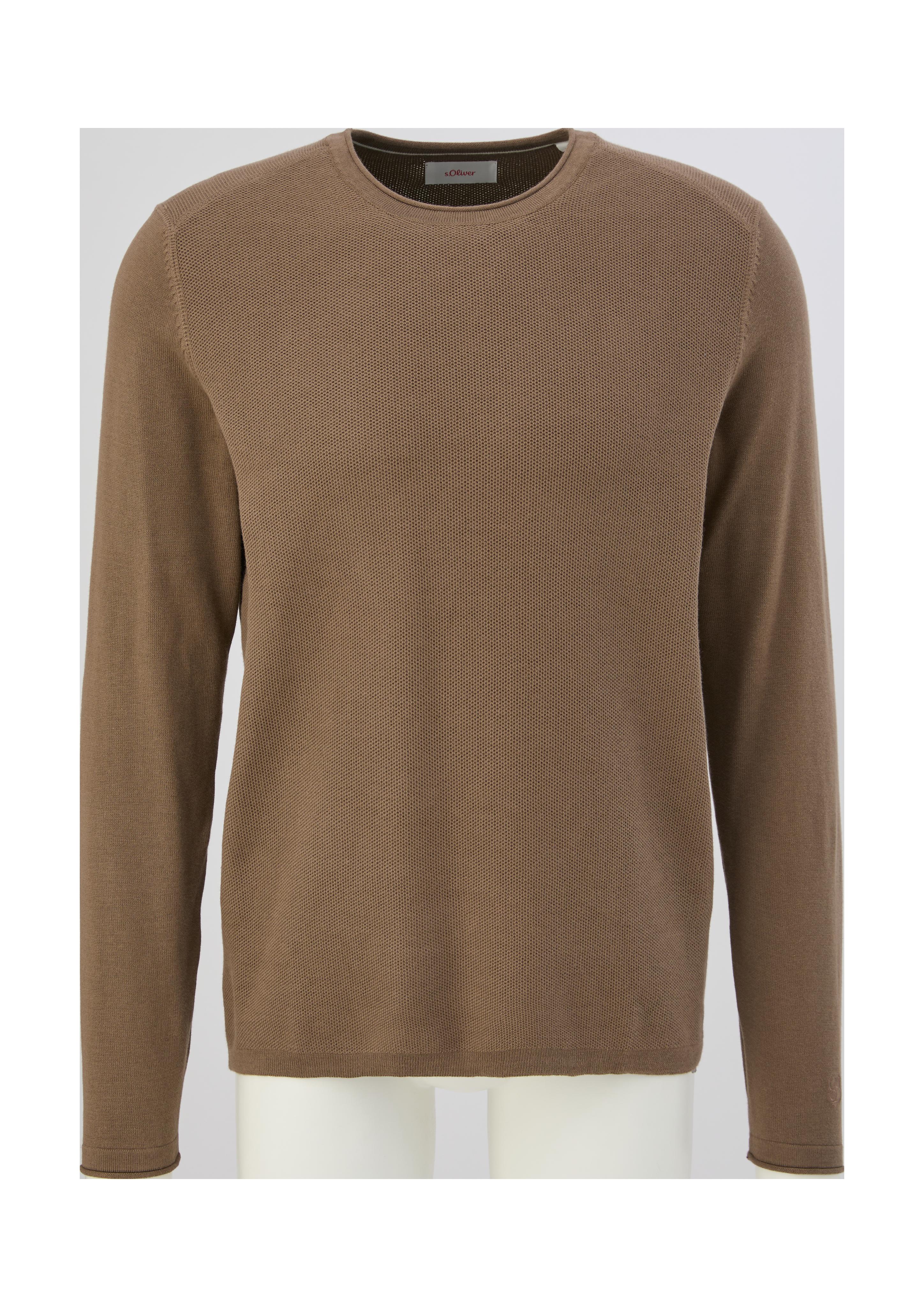 Strickpullover mit Rollsäumen  2124551-8613