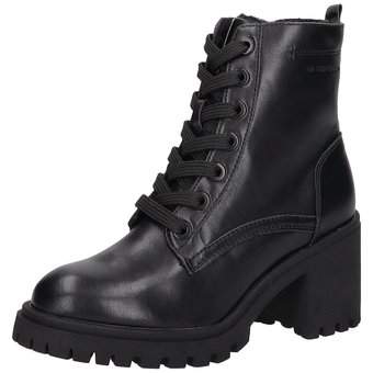 Tom Tailor Schnürstiefelette in schwarz