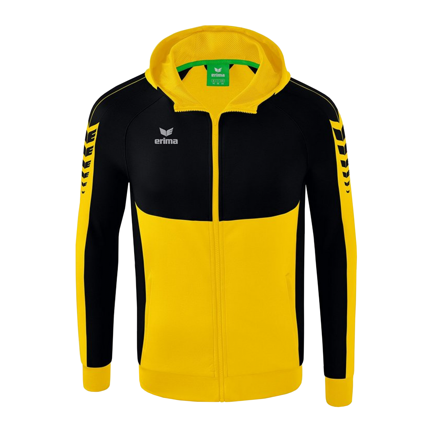 Erima SIX WINGS Kapuzenjacke Gelb Schwarz