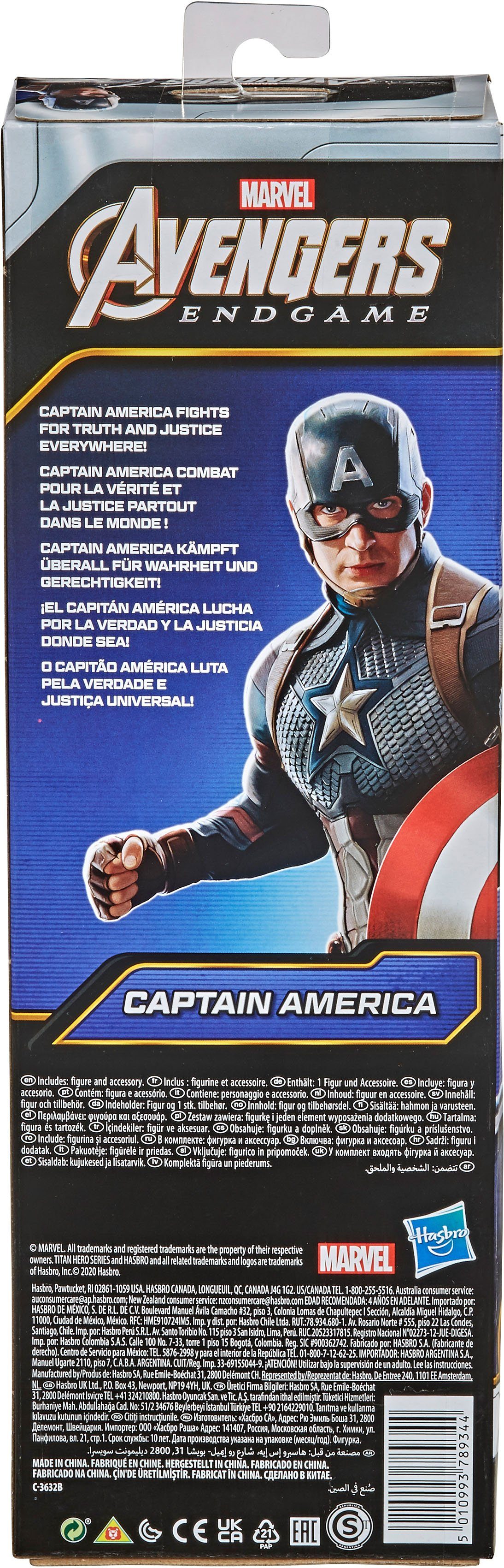 Hasbro Actionfigur Marvel Avengers Titan Hero Captain America