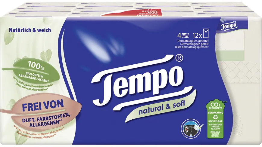 Tempo Taschentücher natural & soft