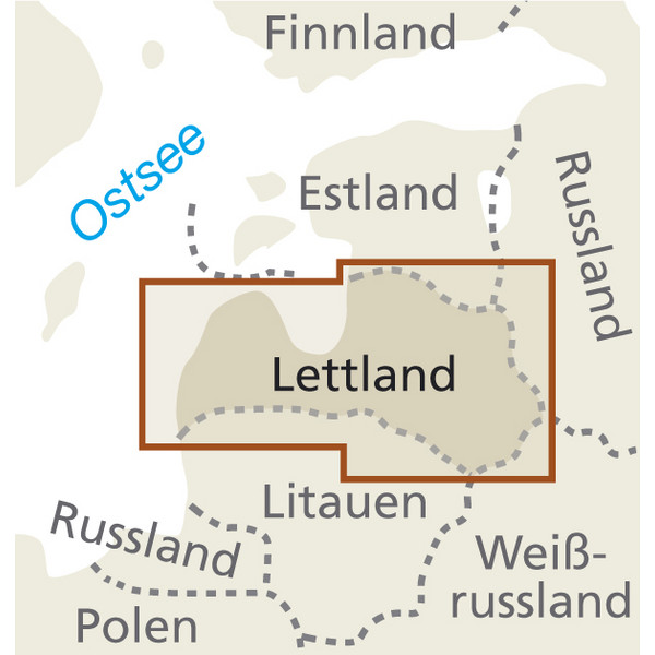 RKH WMP LETTLAND 1:325.000 - Straßenkarte