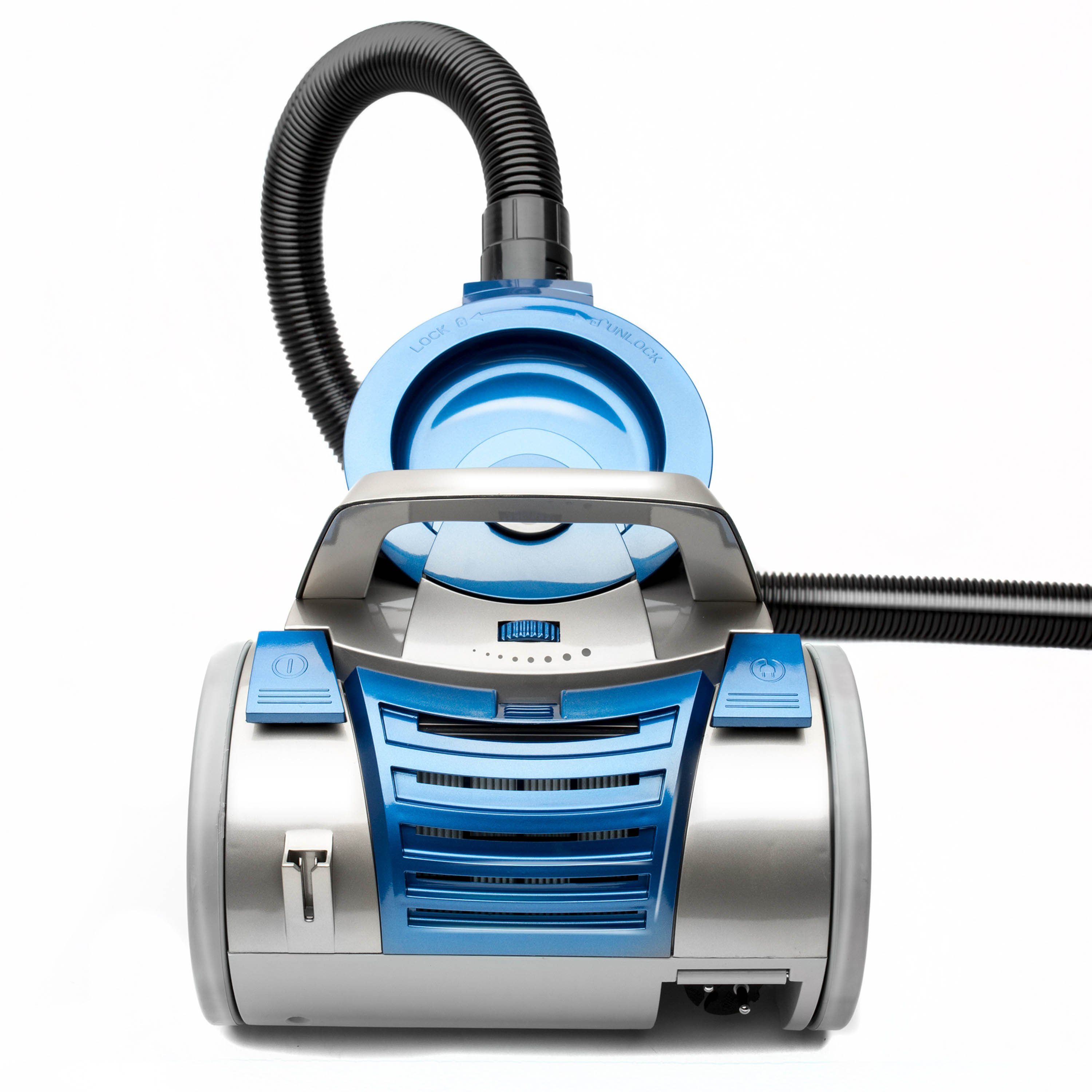 TurboTronic by Z-Line Bodenstaubsauger TurboTronic Multi Zyklon, 900 W, Beutellos, - CV04 Blau Staubsauger leistungsstarker Bodenstaubsauger 22kPa Saugkraft 900W ohne Beutel Trockensauger Parkett Tierhaare beutellos