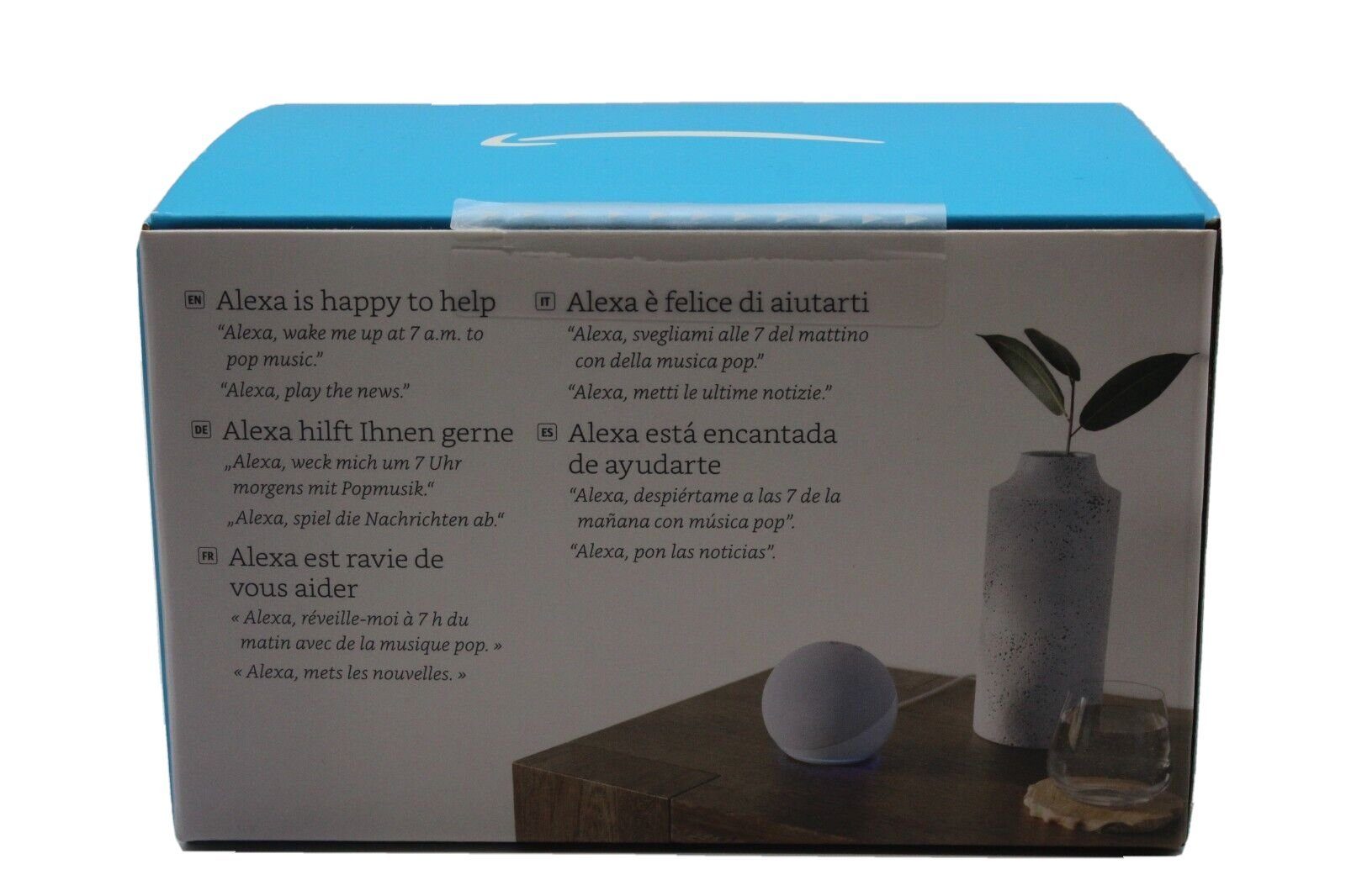 Amazon Echo Dot 5. Generation Alexa Smart Lautsprecher 2022 Smart Speaker (WLAN (WiFi), Bluetooth, mit Sprachsteuerung, Einfache Installation, Mikrofon-aus-Taste)