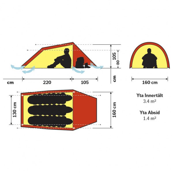 Hilleberg - Anjan 3 - 3-Personen Zelt