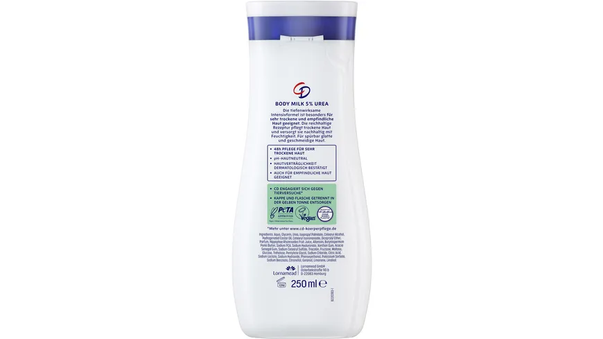 CD Bodymilk Urea 250 ml