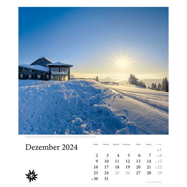 HÜTTEN UNSERER ALPEN 2024 - Kalender